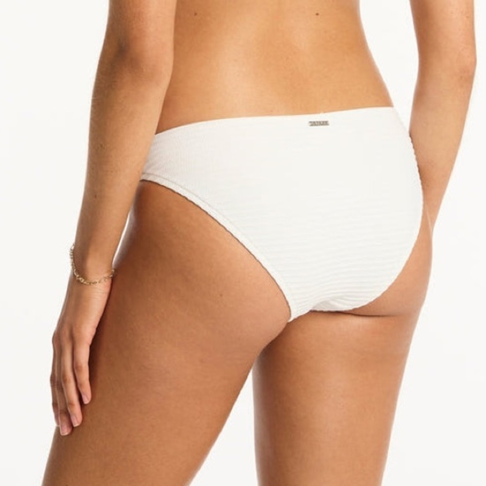 NWT SEA Level White Spinnaker Regular Cheeky Pant Size 6 Bikini Bottoms - Picture 4 of 10